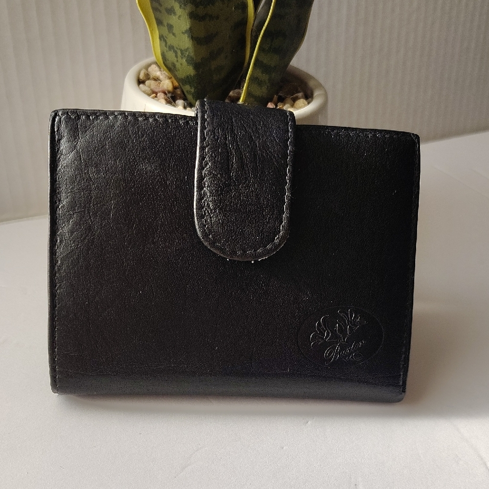 Buxton Black Leather Wallet